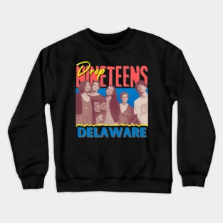 Drop Nineteens Vintage 1990 // Delaware Original Fan Design Artwork Crewneck Sweatshirt